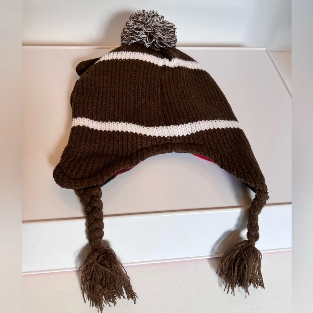 Adorable Football Hat and Mittens by ABG Accessories for Infant.  New with Tags.